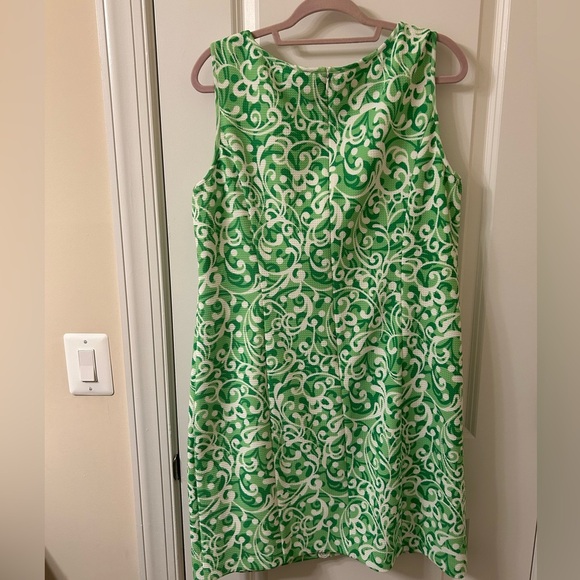 J Howard Green and White Sleeveless Mini Dress - Picture 3 of 5